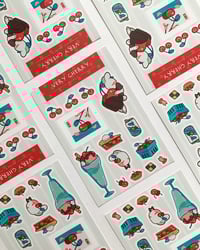 Image 1 of very cherry sticker sheet