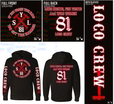 Image of Crossed Hammers (GO HARD) Pull-Over Hoodie 