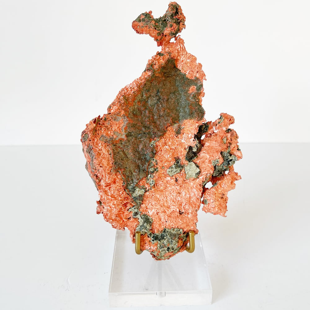 Image of Native Copper no.101 + Lucite and Brass Stand