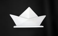 Image 1 of Paper Boat Sculpture ( white )