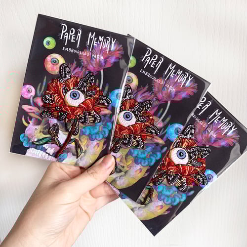 Image of 'Paper Memory' Embroidered Patch