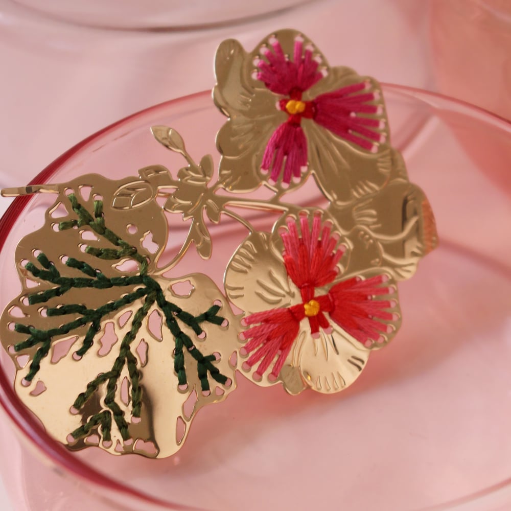 Image of GERANIUM - BROCHE XL 