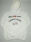 Adult Unisex Black, White Italian Perfection Hoodie