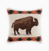 Roaming Buffalo Hook Pillow