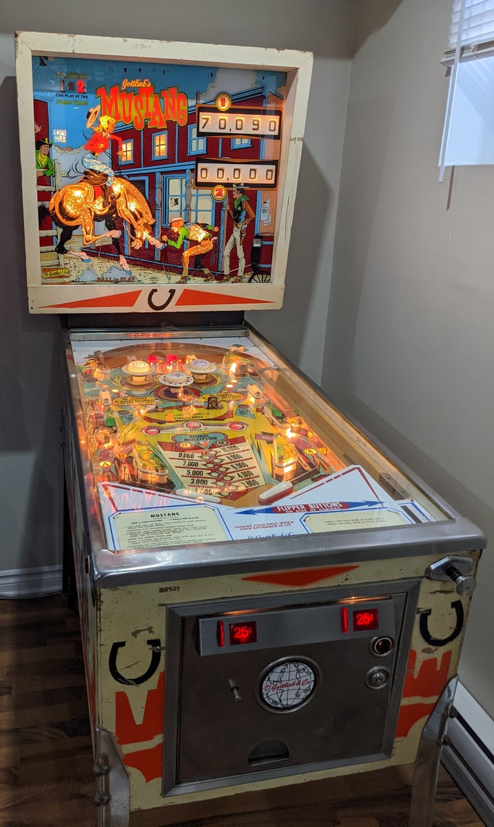 D. Gottlieb & Co's Mustang 1977 Pinball Machine | UnraidQ