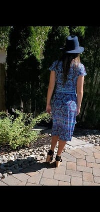 Image 4 of Stella Blue Wrap Dress