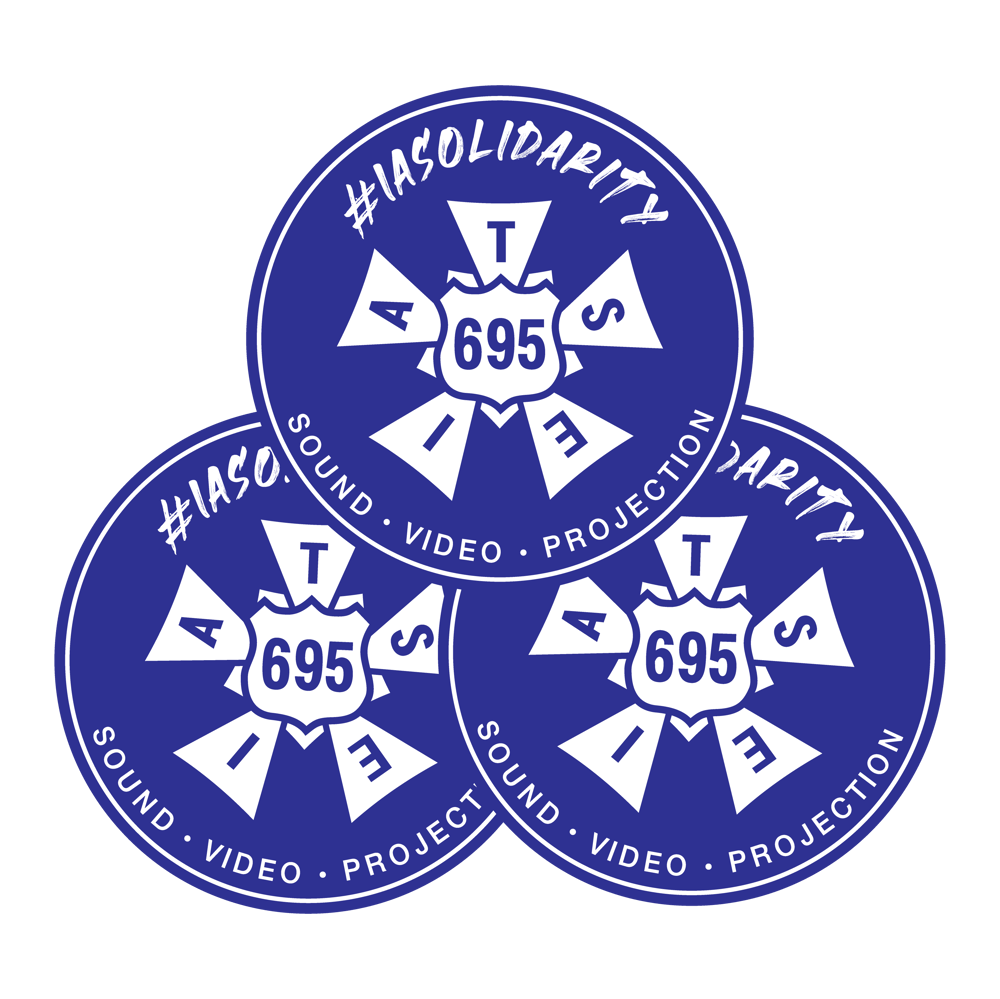 Image of IATSE 695 Solidarity Stickers Pack