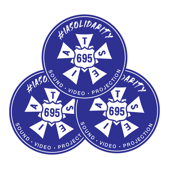 Image of IATSE 695 Solidarity Stickers Pack