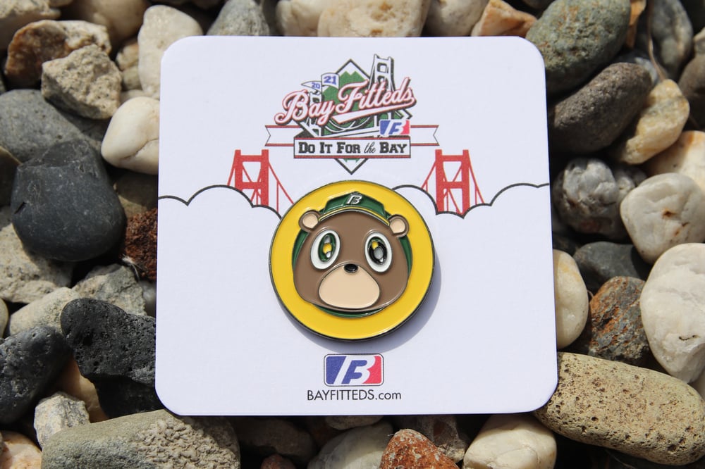 Image of Bear Pin - Town Yellow