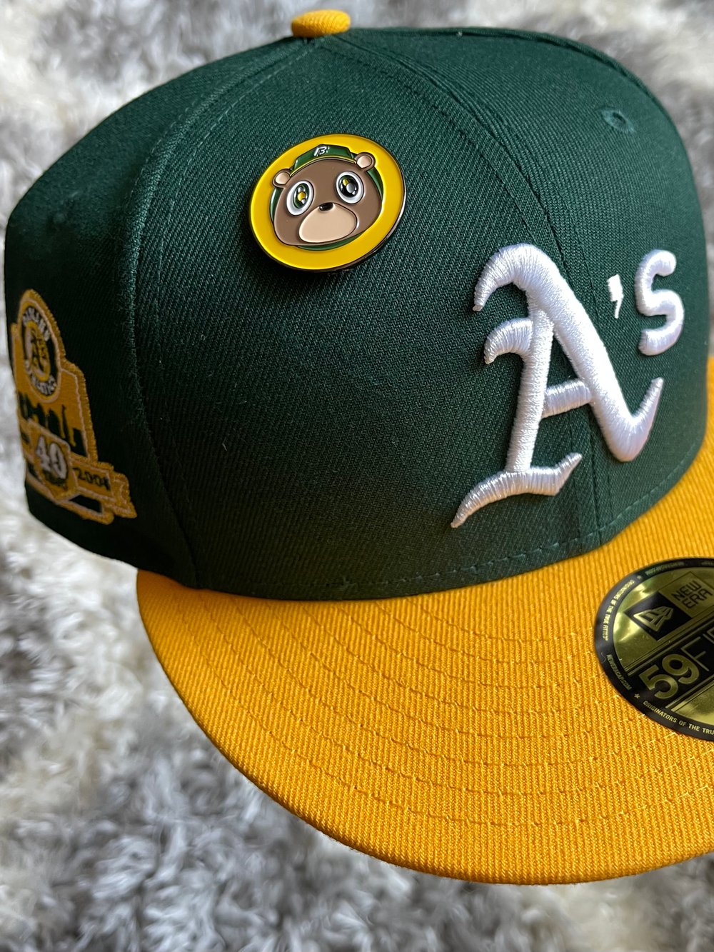 Image of Bear Pin - Town Yellow