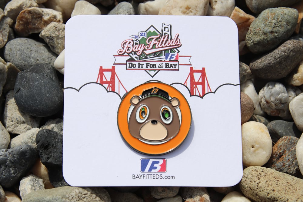 Image of Bear Pin - AUX Pack Orange