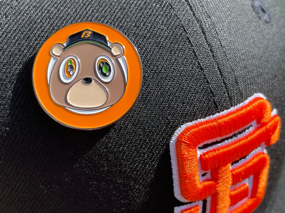 Image of Bear Pin - AUX Pack Orange