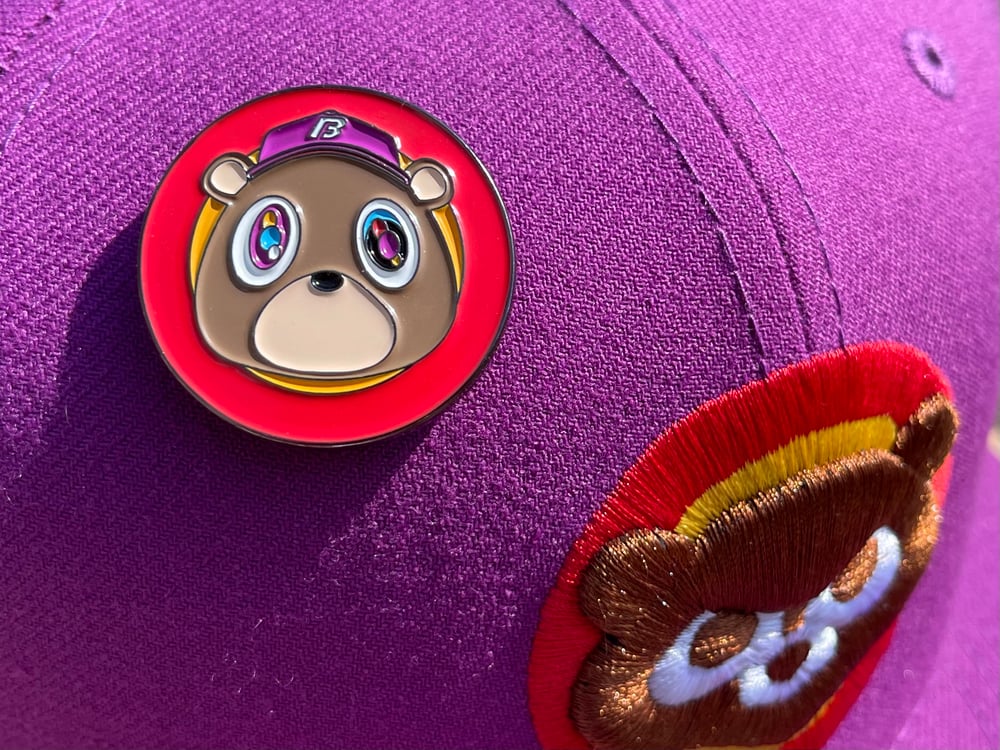 Image of Bear Pin - AUX Red