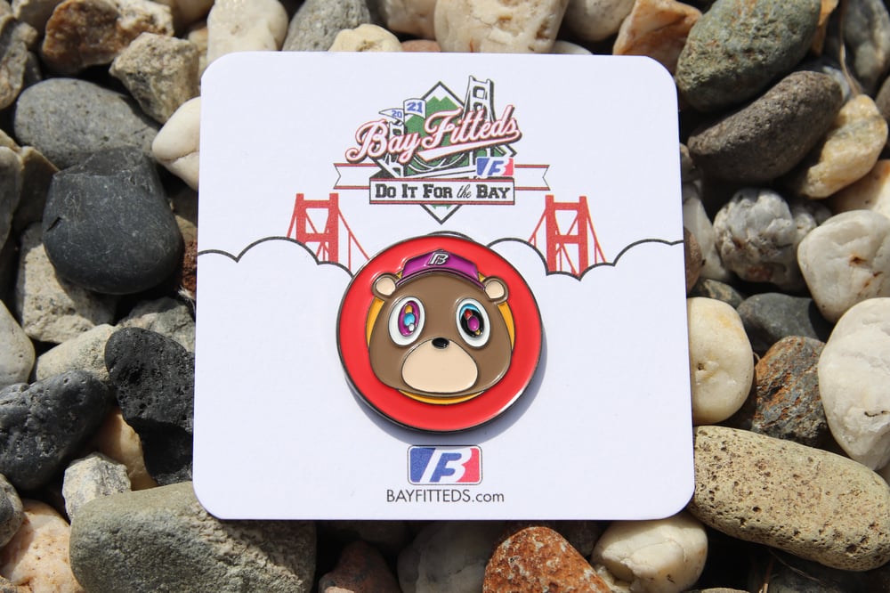 Image of Bear Pin - AUX Red