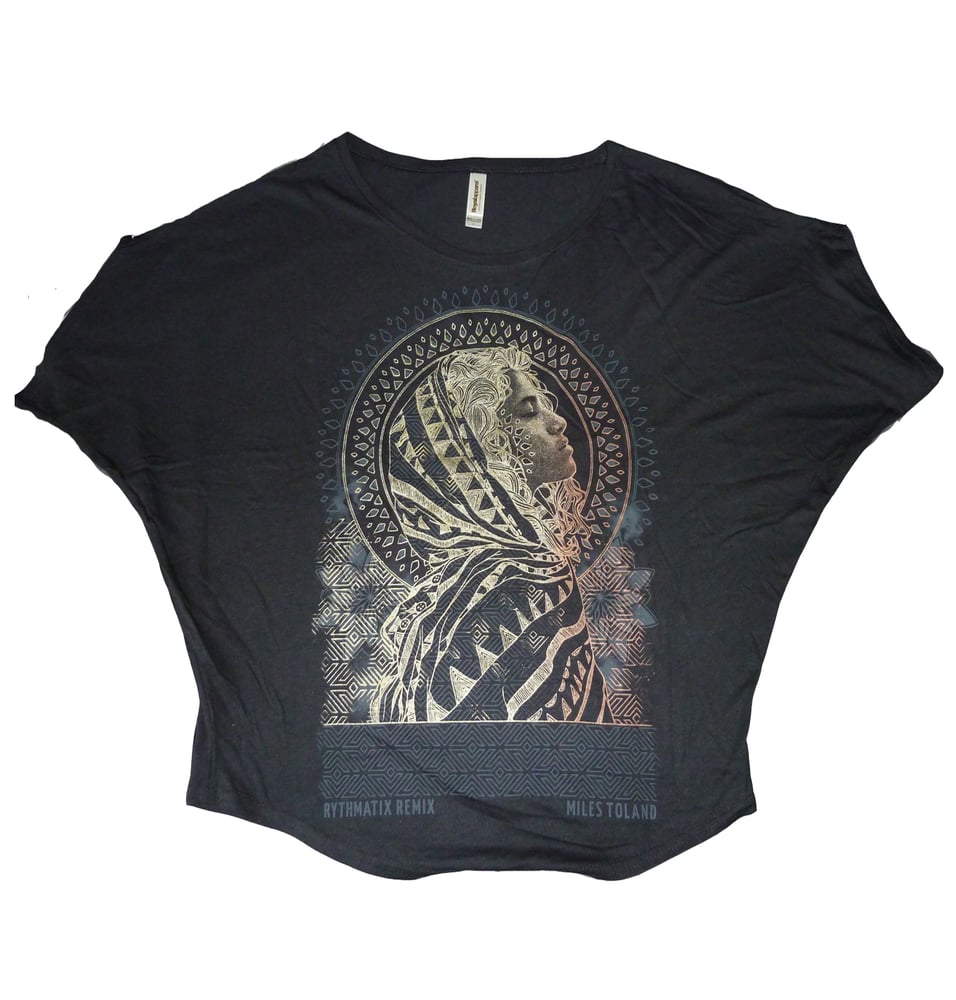 Image of WOMANS MILES TOLAND REMIX BAMBOO PONCHO TEE