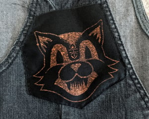 Image of BLACK CAT Bleached Canvas Patch