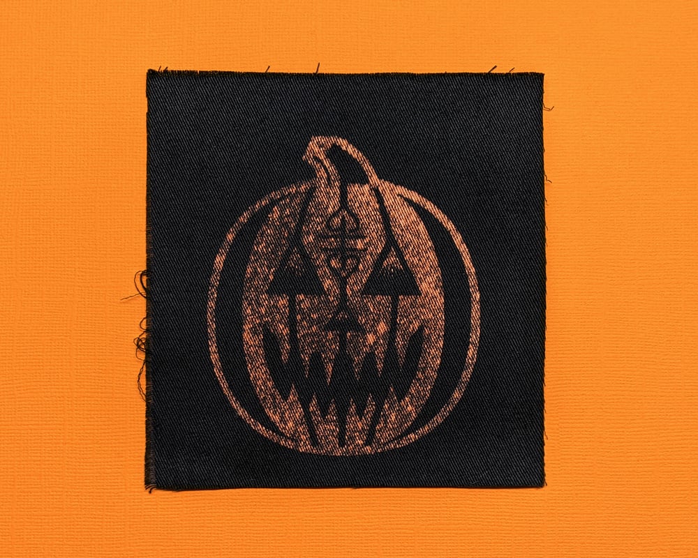 Image of PUMPKIN Bleached Canvas Patch