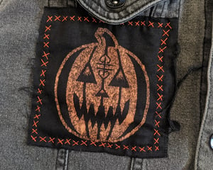 Image of PUMPKIN Bleached Canvas Patch