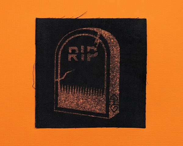 Image of GRAVESTONE Bleached Canvas Patch