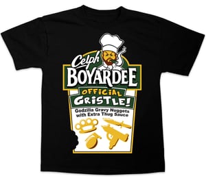 Image of Celph Boyardee: Official Gristle T-Shirt - Black Tee