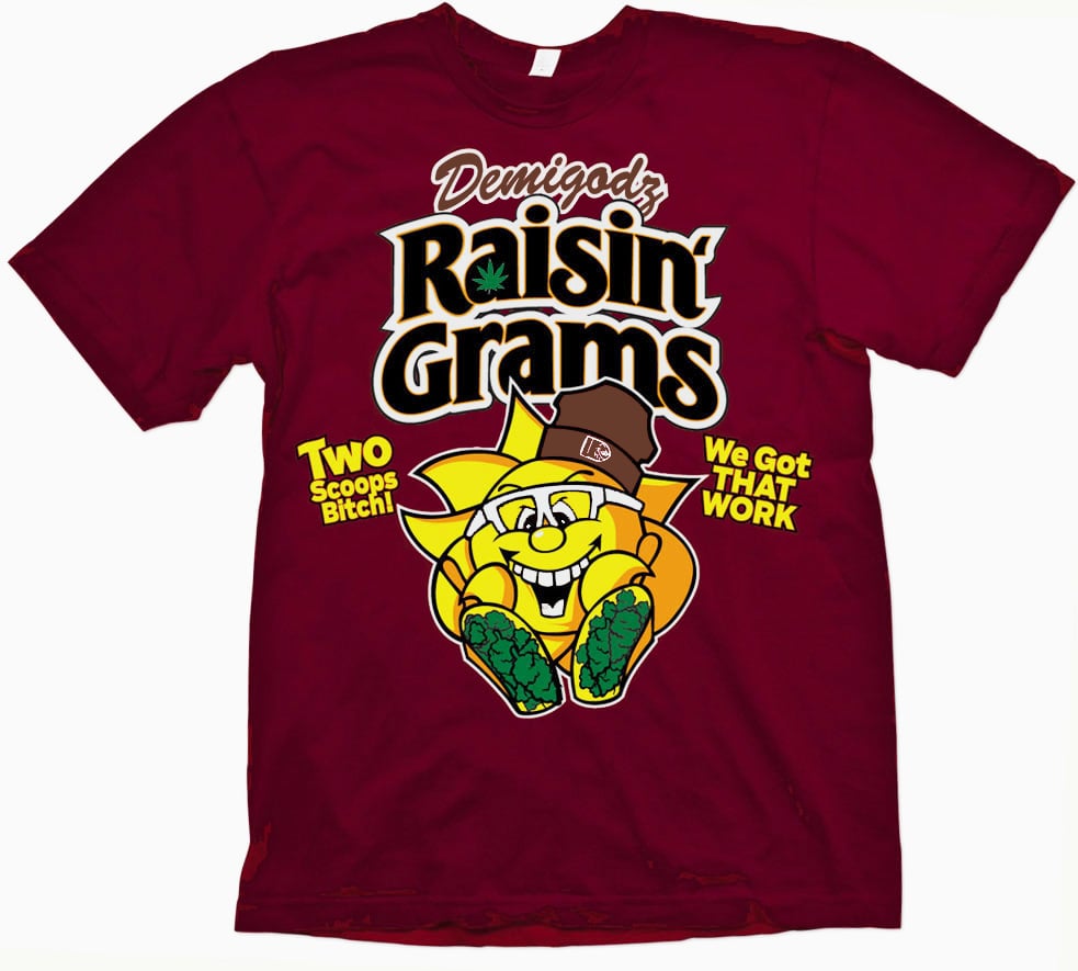 Raisin Grams T-Shirt - Cardinal Red Tee