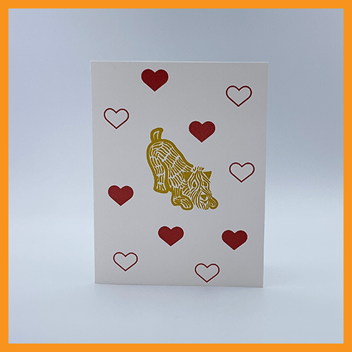 Image of A WHEATEN VALENTINE - SINGLE CARD