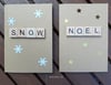 Scrabble style Christmas cards