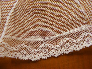 Victorian Handkerchief France Handmade Belgian Lace #2