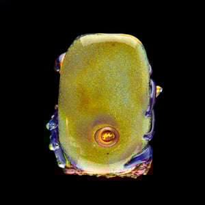 Image of XXXL. Snarky Red Orange Dragon - Flamework Glass Sculpture Bead