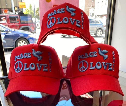 Image of TFG Red Peace & Love Trucker