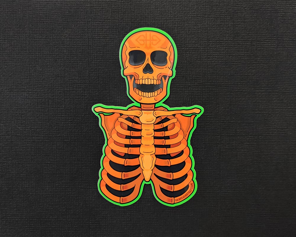 Image of TRICK R' TREAT Skeleton Sticker