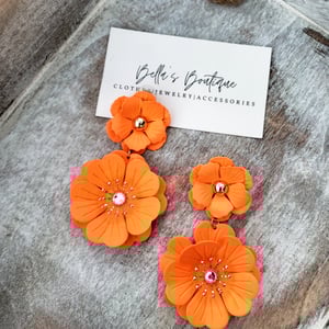Image of Gladys Flower Earrings