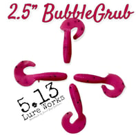 2.5” Curly Grub - BUBBLE GRUB