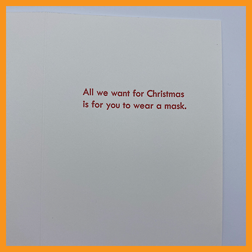 Image of ALL WE WANT FOR CHRISTMAS - SINGLE CARD - LIMITED EDITION