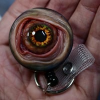 Image 5 of Handmade Realistic Eye Badge Reel Keychain