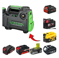 Image 1 of WiPCOOL Battery Adapter  – Compatible with Makita, DeWalt, Bosch, Milwaukee, Parkside,
