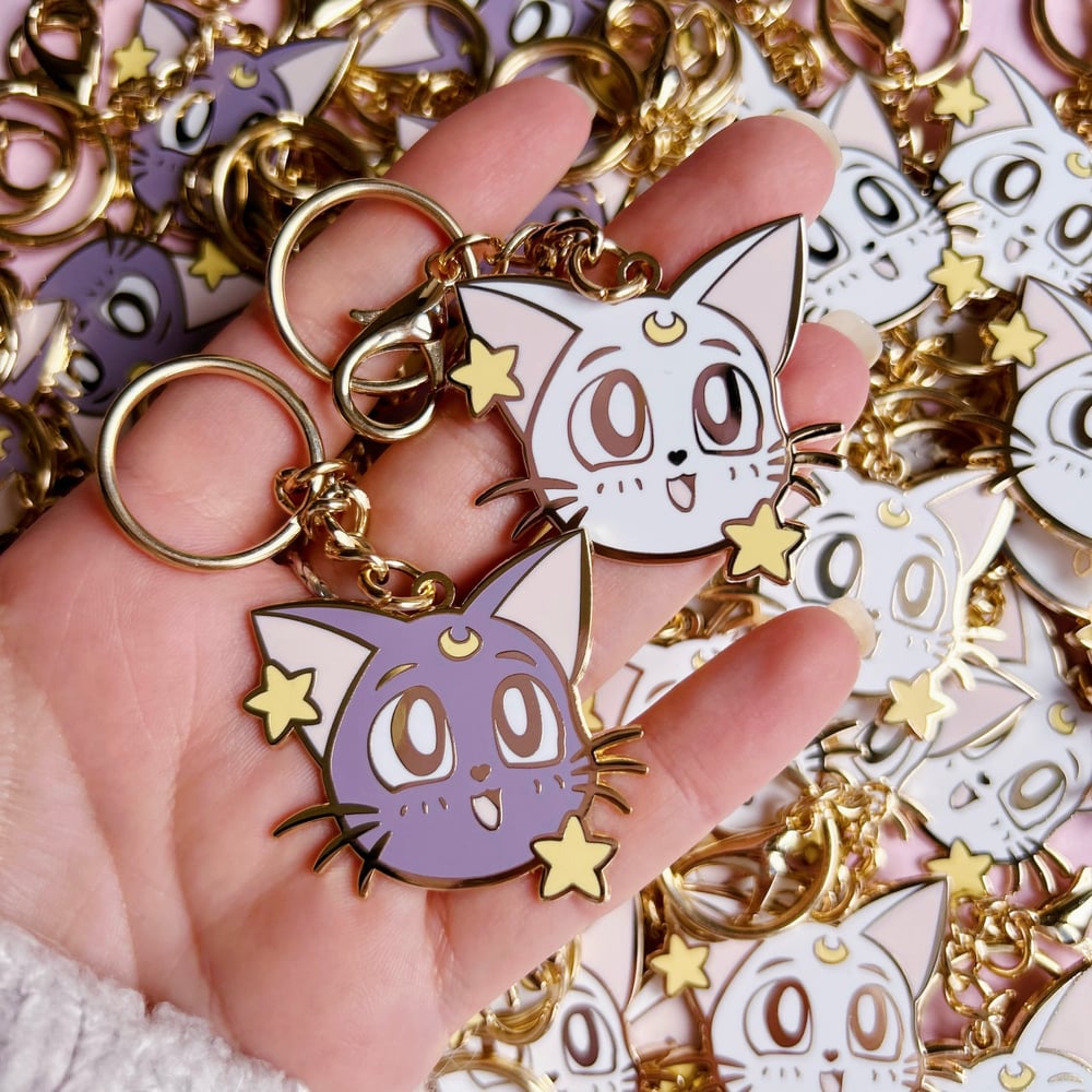 Image of Artemis & Luna Heads Keychain