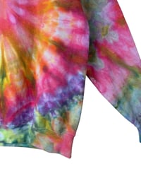 Image 5 of M Adult Crew Sweatshirt in Euphoia Spiral Ice Dye