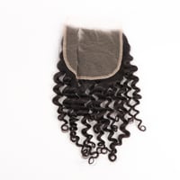 Image 2 of Italian Curly Transparent Lace Closure
