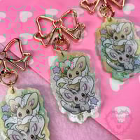 Minccino Family Shell Keyrings
