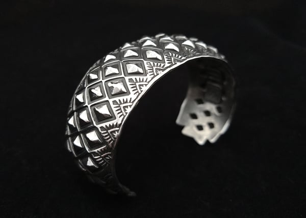 Image of Stamped 3 Row Dragon Skinn Cuff