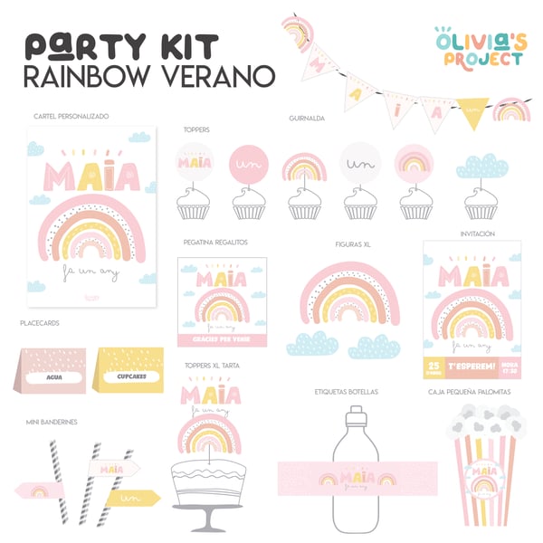 Image of Party Kit Rainbow Verano