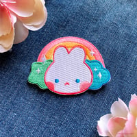 Image 1 of rainbow bunny patch