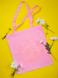 Image 2 of Abú 2p Tote  Bag (2-for-1 Special!) - Yellow and Pink