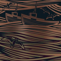 Image 2 of Whitby Wallpaper - Midnight & Copper