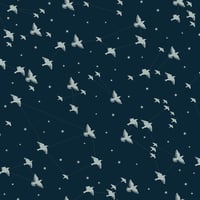 Image 4 of Star-ling Wallpaper - Midnight & Silver