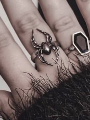 Image of MYSTICUM LUNA Orb Weaver Spider Ring
