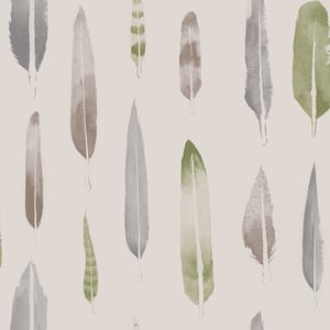 Image of Feathers Wallpaper - British Lichen