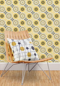 Image 1 of Darjeeling Wallpaper - Mustard