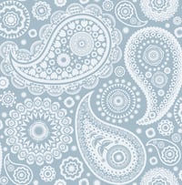 Image 2 of Paisley Crescent Wallpaper - Chalkhill Blue